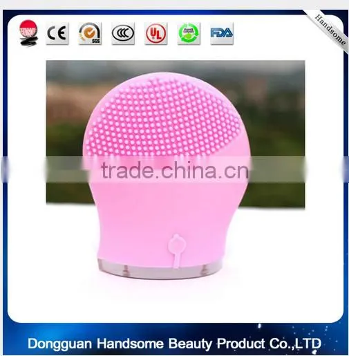 Rechargeable Beauty Ultrasonic Electric 3D Facial Cleaning Cleaner Brush Massage Face Cleansing Brush photo-4