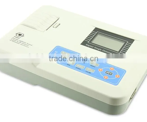 CE& FDA Approved 1-channel Electrocardiograph ECG EKG Machine photo-2