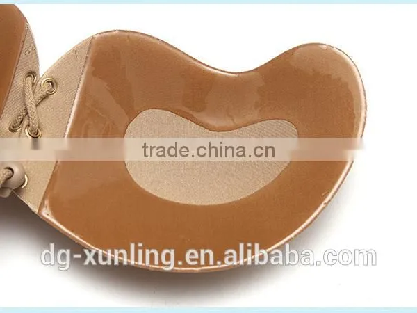 Sexy Woman Push Up Self-Adhesive Silicone Bust Front Closure Strapless Invisible Bra Wholesale photo-3