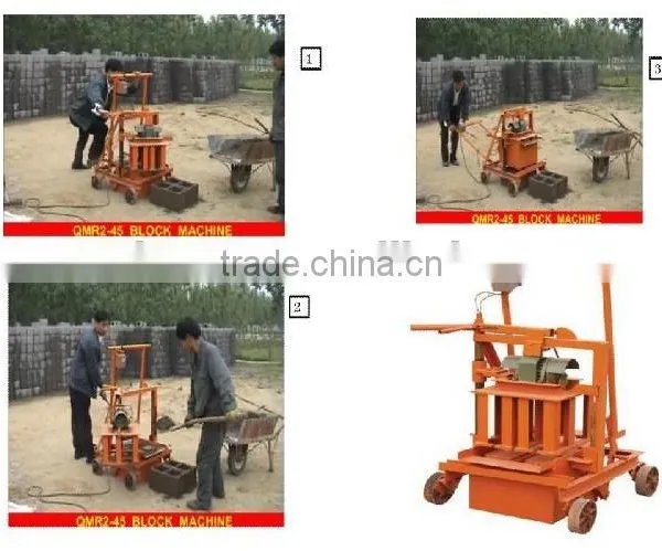 Low Investment Business Manual Mobile QMR2-45 Laying Egg Block Machines China Product photo-3