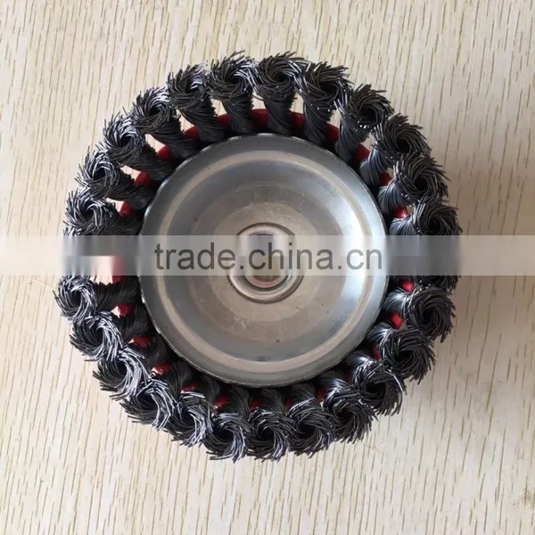 High Quality Twisted Stainless Steel Wire Cup Brush for Machine Polishing photo-6