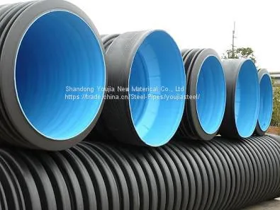High Quality Large Diameter Doubl Wall Corrugated HDPE Drainage Pipe photo-2