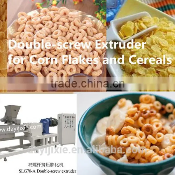 Twin-Screw Food Extruder for Puff Snack, Core-filling Snack, Corn Flakes, Cereals With 150~350kg/h photo-2