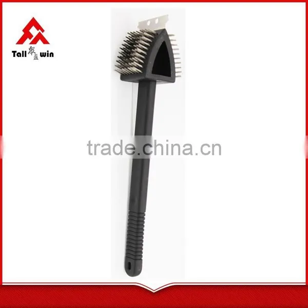 BBQ Tools, BBQ Brush,stainless Steel Wire BBQ Cleaning Brush With Stainless Steel Handle photo-2