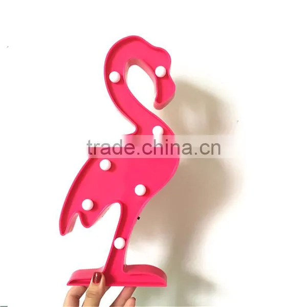 Christmas Promotion Gift Flamingo Baby Kids Room Home LED Decoration Night Light Modern Bedside Table Desk Lamp photo-5