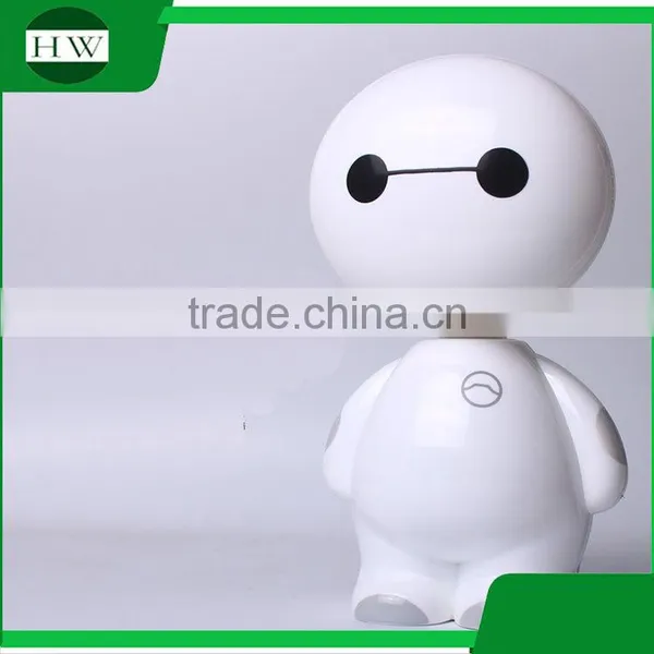 Large Plastic Cartoon Baymax Usb Charging Charge Foldable Folding Telescopic Led Reading Desk Table Night Latern Lamp Light photo-5