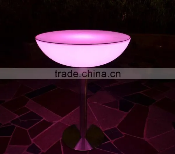 PE Plastic Remote Control LED Bar Tables/color Changing LED Cocktail Tables/illuminated LED Light up Table photo-3