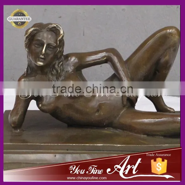 Decor Bronze Erotic Girl Statues photo-3