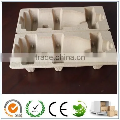 ECO Molded Pulp Wine Pack/Wine Tray/Wine Shipper/1 Bottle Folded Wine Packaging photo-2