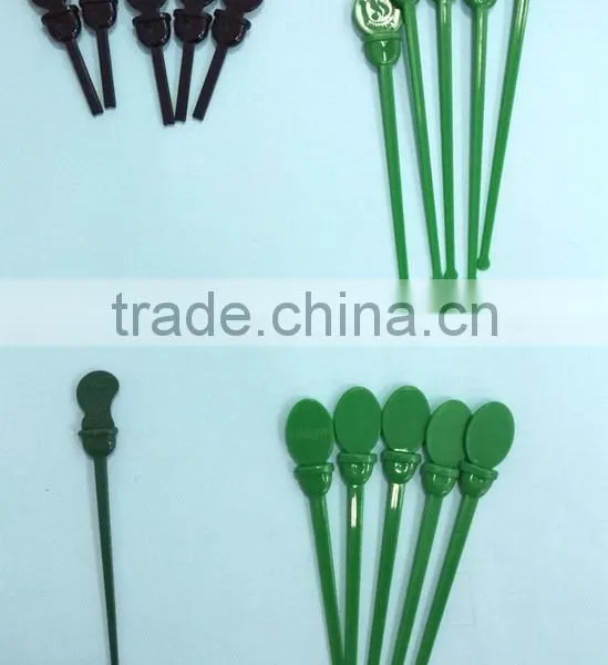 Plastic Swizzle Sticks, Round Head Cocktail Stirrer, Plastic Muddler photo-6