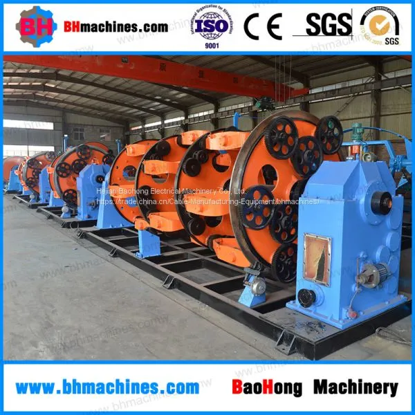 Planetary Stranding Armouring Lines for Wire and Cable KJY500/12+18+30 Steel Wire Rope Planetary Strander & Closer