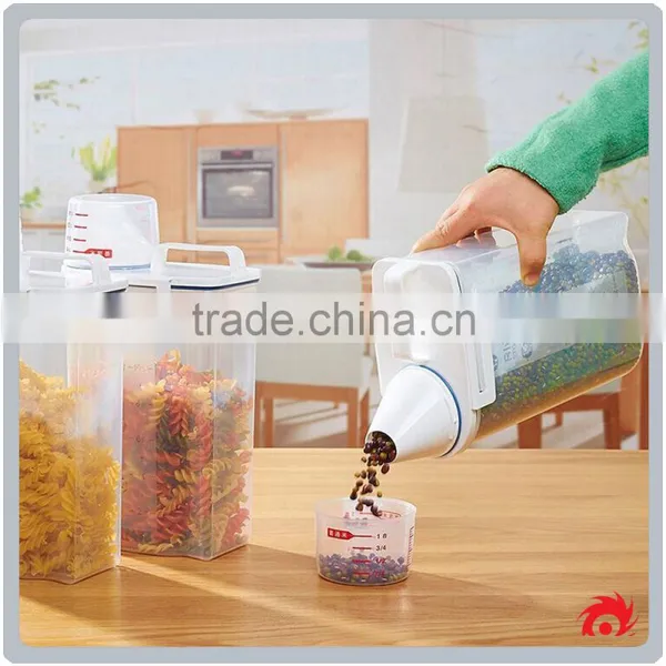 Moistureproof Plastic Kitchen Food Cereal Grain Rice Storage Container Box photo-3