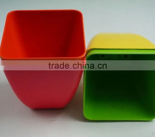 Factory Hot Sale Bio Bamboo Fibre Flower Pot photo-2