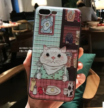 Cute Cartoon Cell Phone Case Cover Silicone Mobile Phone Cases for IPhone7/7Plus/6/6s/6plus/6splus Back Cover Shell photo-5