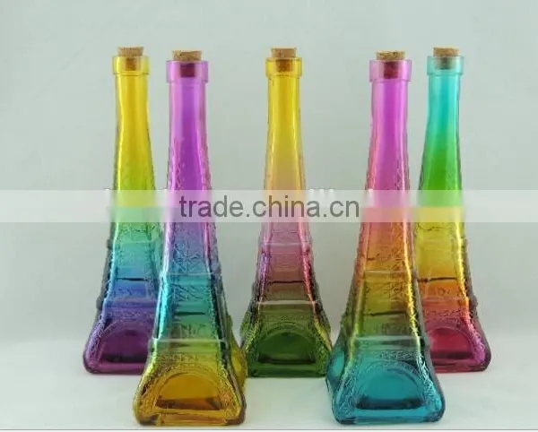 Machine Made Glass Vase for Home Decoration / Square Glass Vase photo-4
