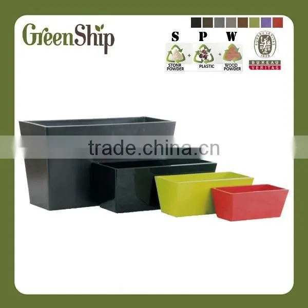 Decorative Large Rectangular and Square Indoor Colorful Painting Planter Box photo-2