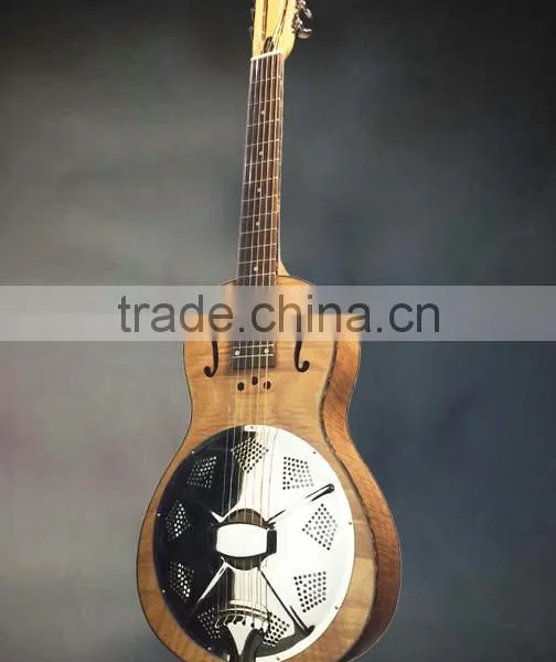 Resophonic Guitar, Single Cone Resonator Guitar, Handmade Resonator Guitar photo-3