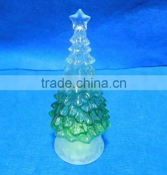 High Quolity LED Color Changing Acrylic and PE Christmas Tree photo-2