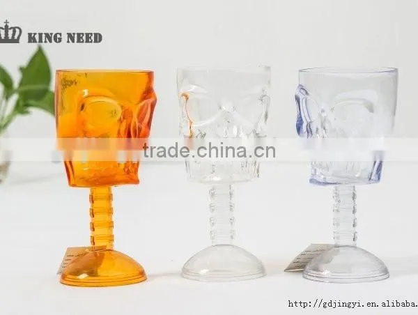 Halloween Plastic 350ml LED Light Skull Mugs Cup for Party Decoration photo-5
