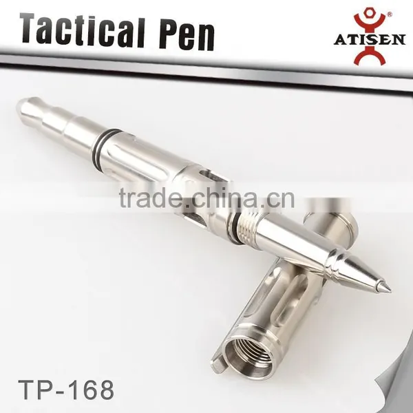 Aviation Aluminum Self Defense Tactical Pen Glass Breaker Tool Black photo-2