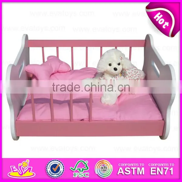 2015 Colorful Luxury Wooden Large Dog Bed,Comfortable Wooden Large Dog Bed,Hot Sale Fashionable Dog Product Pet Bed W06F005B photo-4