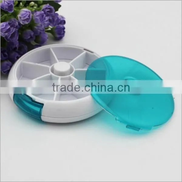 Custom Round 7 Compartment Plastic Medicine Storage Pill Box,custom Practical Plastic Seven Days Pill Box,plastic Pill Box photo-3