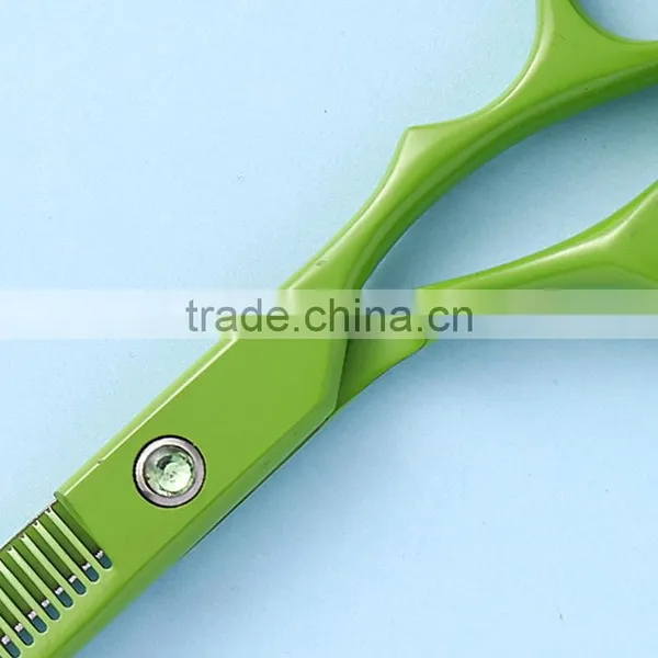 7 Inch Green Color Japanese Pet / Dog Grooming Scissors photo-3