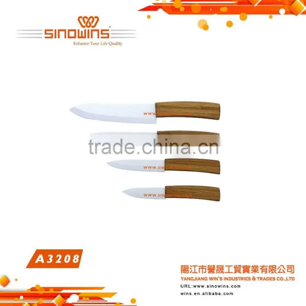 Bamboo Handle Ceramic Kitchen Knife photo-3