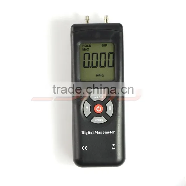 Handheld Digital Differential Pressure Meter Gauge Measuring Manometer Instrument photo-2