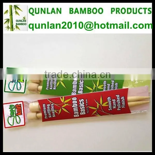 1 Pair/Pack Single Pointed Bamboo Knitting Needle photo-6