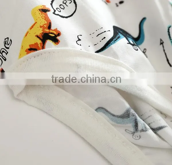 Wholesale Baby Boys Clothes Bow Tie Dinosaur Shirt Jumpsuit Kids Rompers photo-5