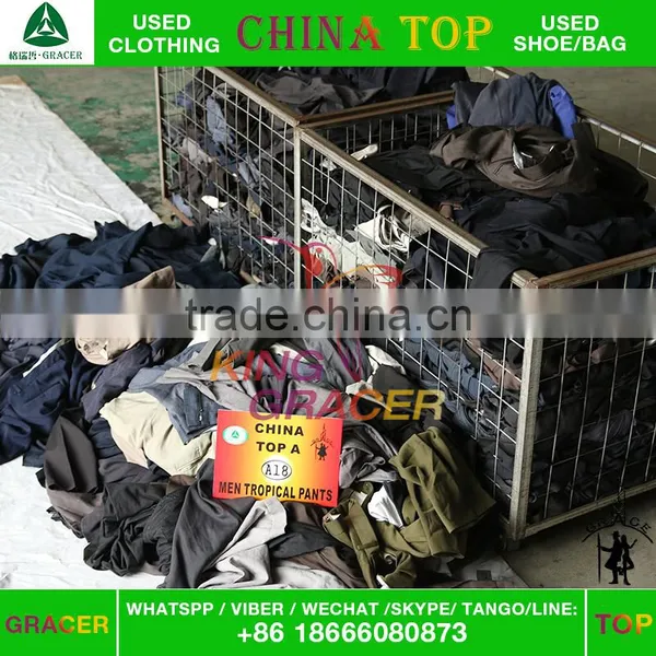 Gracer Second Hand Formal Mens Pants Designs Used Clothes in Bulk photo-4