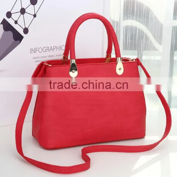 Zm50090b pu Leather Women Shoulder Bag Europe Fashion Pure Ladies Handbag photo-3