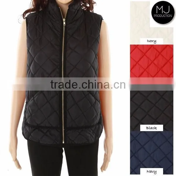 Factory Wholesale LOW MOQ Custom Design Winter Lady Quilted Vest photo-4