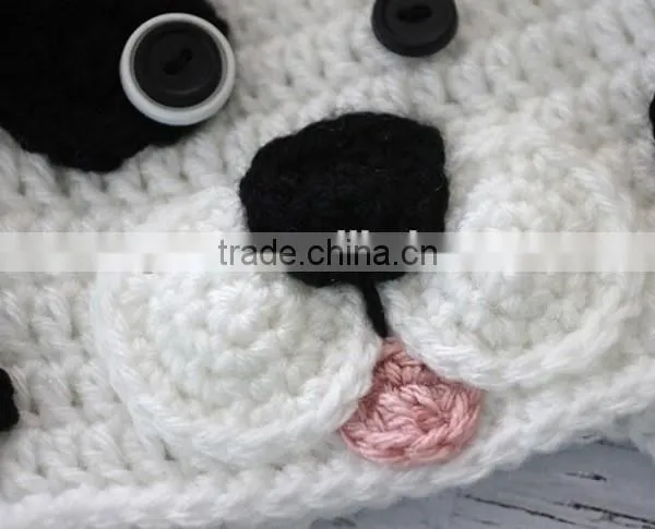 Hand Kitting Diy Crochet Dalmatian Dog Hat Kits photo-5
