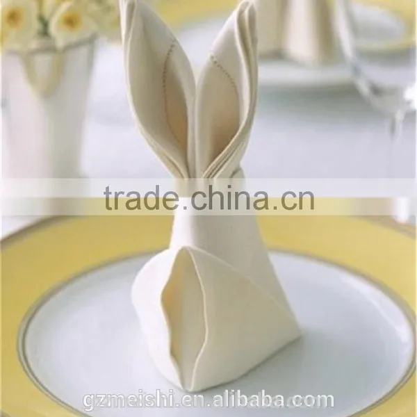 OEM Custom 100% Cotton Solid Color Wedding Napkin photo-3