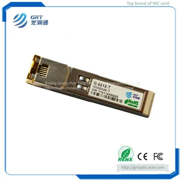 G-8212-T Hot-pluggable 1.25Gb 1000BASE-T Copper RJ-45 SFP Transceiver Module photo-5
