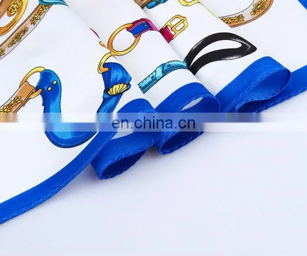 Wholesale 88cm Square China Twill Silk Scarf photo-3