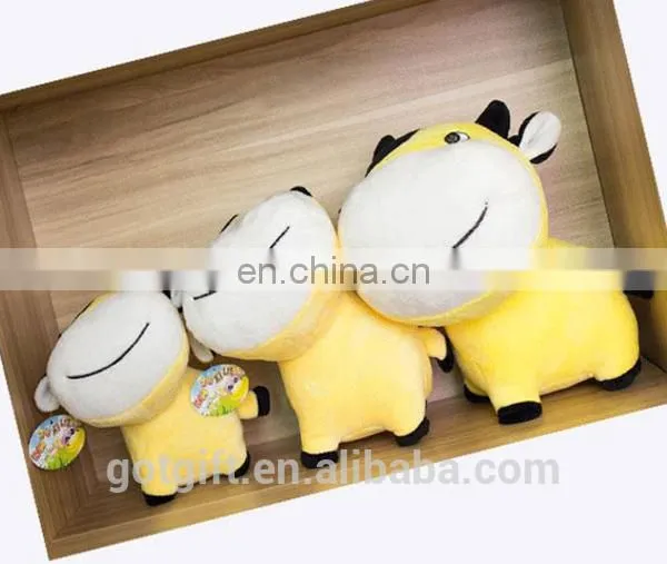 Cheap Custom Cute Cow Small Plush Toy for Gift photo-2