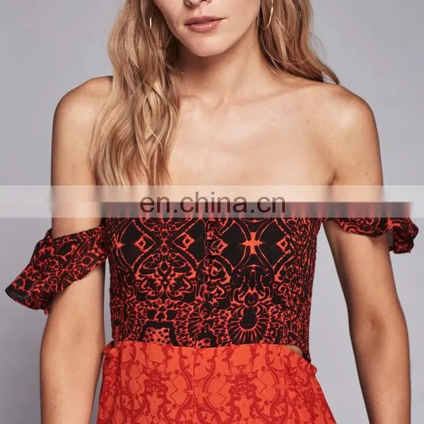 Sexy Off-shoulder Jumpsuit 2013 Sex Jumpsuit African Pattern Onesie Jumpsuit photo-4
