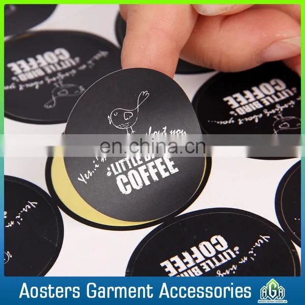 Durable custom strong self adhesive paper sticker with letter