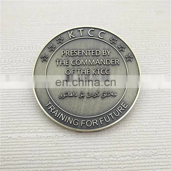 Custom 3D Gold Souvenir Medallion Metal Challenge Coin photo-2