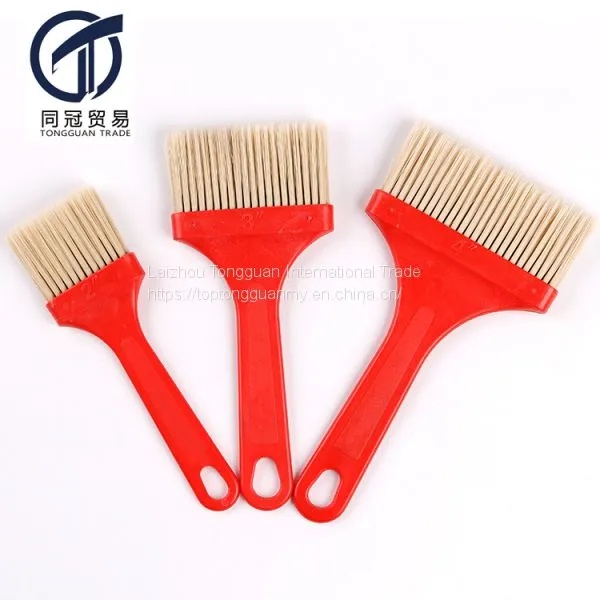 2″ 3″ 4″ Synthetic Fiber Paint Brush With Red Handle