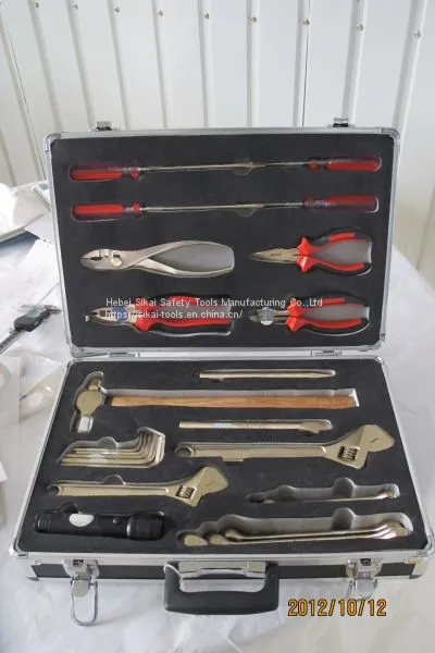26pcs Hand Tools Set Non Sparking Safety Tools for Oil Gas photo-2