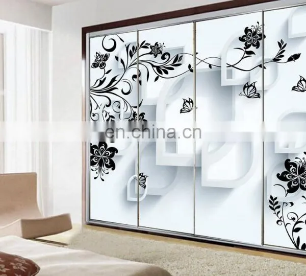 10mm, 12mm Silk Screen Printing Tempered Glass for Wardrobe Door photo-3