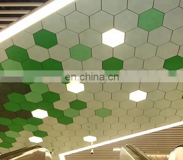 Colorful Design Celings Access Panel Aluminum Access Panel Air Ventilated Ceiling for Subway Station Interior Ceiling Decoration photo-3