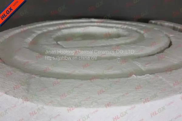 HUOLONG CERAMIC FIBER SPUN Blanket the Material of Wall Lines and Back Lines of Industrial Furnace and the Sealing and Insulating Material of Expanded Gaps of Furnace Wall, Furnace Door, Furnace Top Lid, Etc