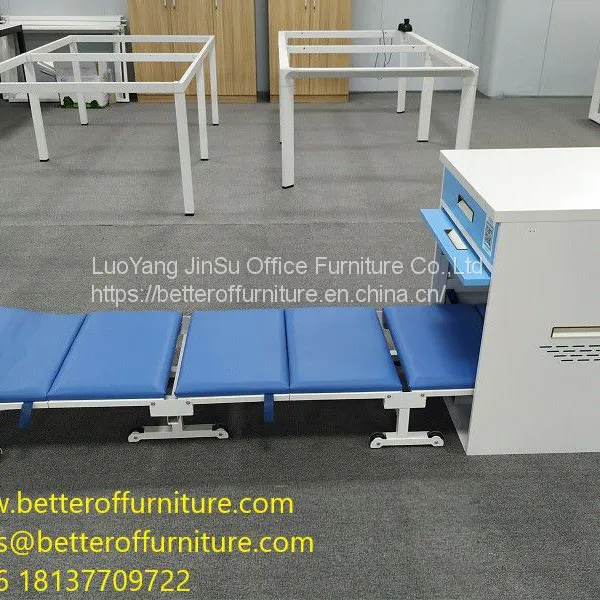 Hospital Care Patient Family Use Escort Fold Bed and Cabinet Soft Sponge Cushion photo-3