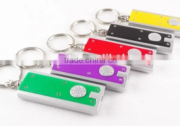 Custom Printing Logo Keychain Led Squeeze Light Key Fob Lighting photo-2