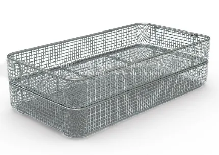 Wire Mesh Screen Baskets Stainless Steel Instrument Trays photo-5